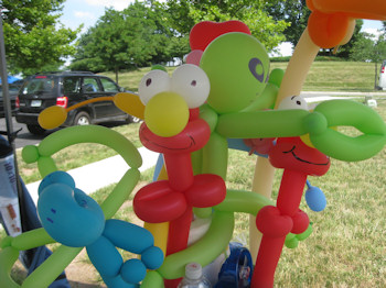 bunch of balloon animals